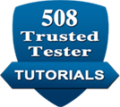 508 Trusted Tester Tutorials and Training